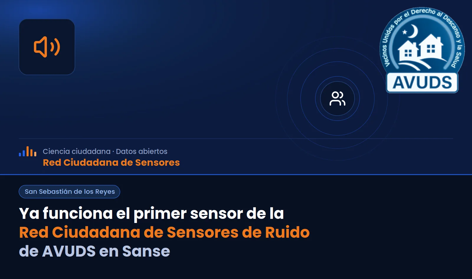 📢 ¡Nace la Red Ciudadana de Sensores de Ruido de AVUDS! 🔊